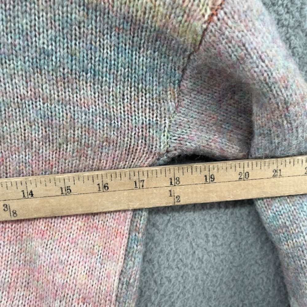 Belle du jour sweater rainbow ombre mock neck quarter zip pullover XS - Picture 7 of 12